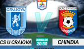 Universitatea Craiova – Chindia : 1 – 0. Oltenii sunt iar „Lei”. Victorie cu Chindia şi prezența în play-off e aproape asigurată