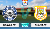 Academica Clinceni – CS Mioveni 0-2. Victorie de serviciu pentru Mioveni