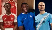 Arsenal, Chelsea și Manchester City și-au dezvăluit echipamentele pentru noul sezon. Cum arată noile tricouri ale starurilor din Premier League
