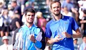 Gluma prin care Daniil Medvedev a recunoscut superioritatea lui Carlos Alcaraz, la Indian Wells: „Sper ca în viitor să mă lași și pe mine!”. Foto