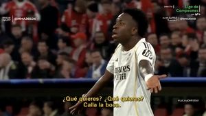 VIDEO | „Taci din gură”. Scandal uriaș la Real Madrid în timpul meciului cu Bayern. Schimb de replici între Vinicius și Bellingham