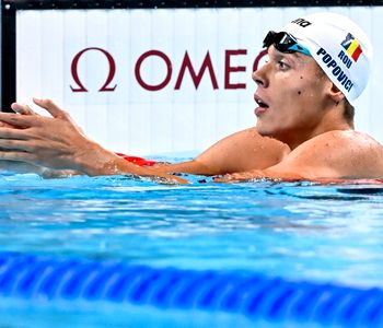 Aur pentru Popovici la Roma! Românul câștigă 200 metri liber cu record al competiției