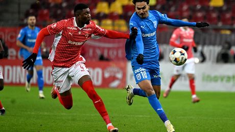 Dinamo – Universitatea Craiova 1-1. Duelul din vârful Superligii, decis de două goluri cu capul