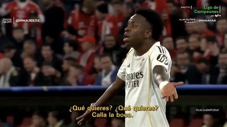 VIDEO | „Taci din gură”. Scandal uriaș la Real Madrid în timpul meciului cu Bayern. Schimb de replici între Vinicius și Bellingham
