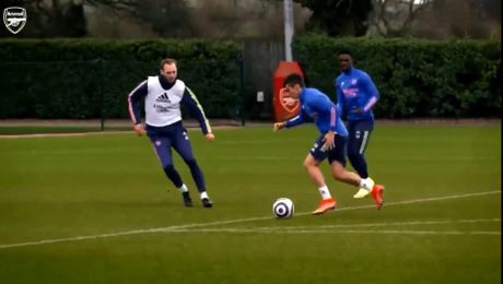 VIDEO. Cătălin Cîrjan își continuă antrenamentele la prima echipă a lui Arsenal! Fanii îl așteaptă să debuteze