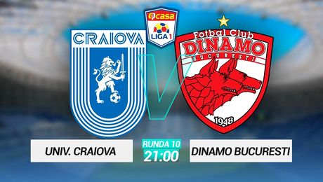 U. Craiova – Dinamo 5-0 | Dezastru pentru „câini” pe „Ion Oblemenco”. Dinamo ajunge la 7 înfrângeri consecutive în Liga I
