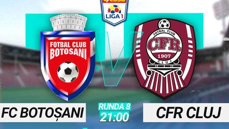LIVE FC Botoșani – CFR Cluj 1-0. CFR, primul eșec în acest sezon chiar la revenirea lui Dan Petrescu