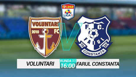 Voluntari – Farul 1-0 | FC Voluntari ajunge la 5 victorii consecutive în Liga I. Gică Hagi rămâne în continuare fără succes în deplasare