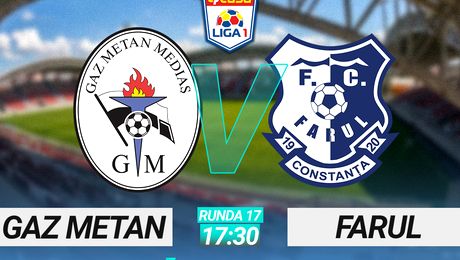 Gaz Metan – Farul 1-1. Scandal la Mediaș! Jefte Betancor a egalat dintr-un penalty contestat vehement de gazde