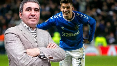 Gică Hagi în prim plan pe 26 martie, la ziua de gală a lui Glasgow Rangers. Va face echipă cu Luis Figo și Roberto Carlos
