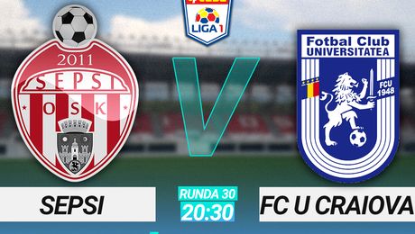 Sepsi – U Craiova 1948 2-1. Gazdele au revenit de la 0-1! Tudorie, eroul lui Bergodi