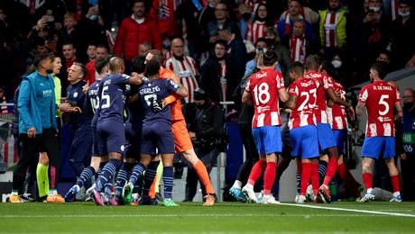 Scandal uriaș la finalul meciului dintre Atletico și Manchester City. A fost nevoie de intervenția poliției