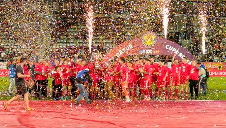 FOTO. Sepsi Sf. Gheorghe a câștigat primul trofeu din istorie! Marius Ștefănescu, eroul finalei din Giulești cu FC Voluntari