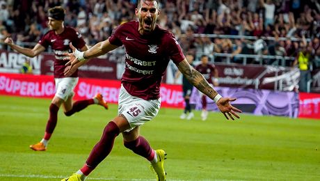 Marko Dugandzic, hat-trick senzațional în doar 19 minute cu Sepsi. Rapid, dezlănțuită la primul meci din 2023