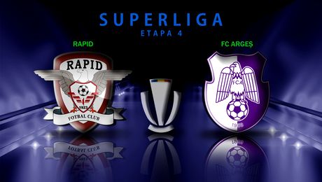 Rapid – FC Argeș 2-1. Giuleștenii preiau fotoliul de lider după un meci intens