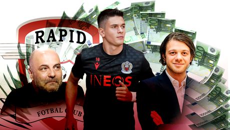 Banii din transferul lui Rareș Ilie la Nice se evaporă. Rapid rămâne fără 1 milion de euro după plecarea jucătorului în Franța