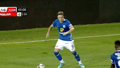 Louis Munteanu, fulminant! Atacantul lui Gică Hagi a produs două noi „perle” cu FCSB, după dubla cu CFR Cluj. FOTO