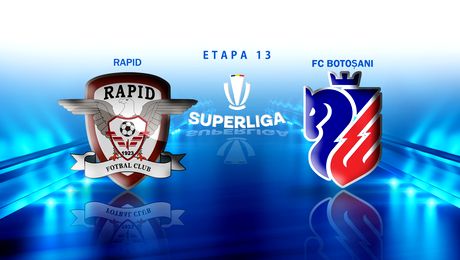 Rapid București – FC Botoșani 1-1. Fotbaliştii lui Mutu ratează victoria într-un final electrizant
