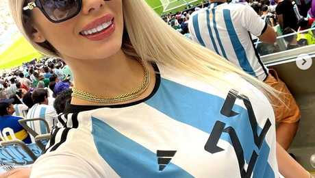 VIDEO pentru adulți. A rămas dezbrăcată în tribune după ce Argentina a câștigat titlul mondial