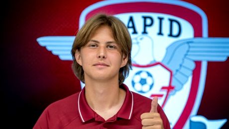 Fiul lui Dan Șucu a debutat pentru prima echipă a Rapidului. La doar 16 ani, puștiul a jucat 30 de minute în amicalul împotriva Chiajnei