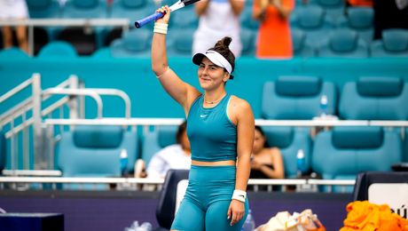 Îi priește la Miami! Bianca Andreescu, meci fabulos cu Maria Sakkari