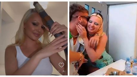 Prima postare a Alexandrei Stan după ce s-a aflat de relația cu George Pușcaș: „Azi m-am jucat prima dată cu el”. Ce ținea în mână
