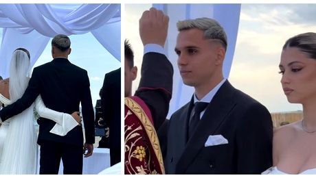 “Rezervat”. Imaginea care i-a făcut pe invitați să lăcrimeze la nunta lui Cristi Manea. Ce scria pe unul dintre scaune