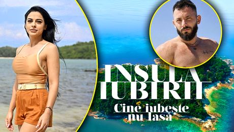 Ce a făcut Ema de la „Insula iubirii” după ce luptătorul Romeo i-a turnat șampanie peste buze: „Îi place joaca de-a șoarecele și pisica”