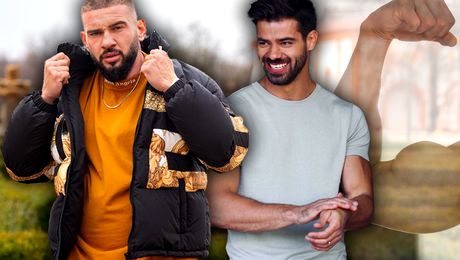 Și-au arătat mușchii în mijlocul orașului. Motivul pentru care Dorian Popa și Ștefan Floroaica au renunțat la haine pe stradă