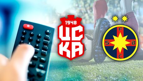 Cine dă la TV meciul ȚSKA 1948 – FCSB din preliminariile Conferene League