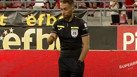 Faza controversată prin care UTA a egalat-o pe FCSB.  Arbitrul Găman a dat penalty pentru arădeni după consultarea VAR