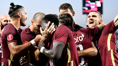 CFR Cluj – FCU Craiova 2-0. Oltenii, cu pasele – ardelenii, cu golurile. Succesul îi apropie pe feroviari de liderul FCSB