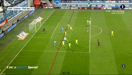 7 minute de nebunie pe Oblemenco! Gol anulat lui Markovici pentru un offside de câțiva milimetri. Ce linii s-au tras in camera VAR
