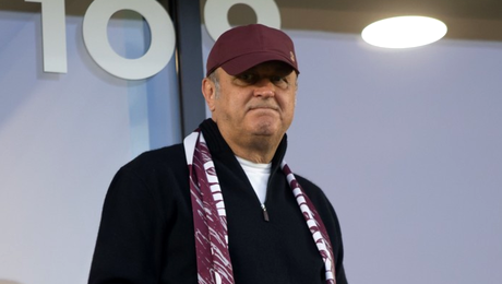 Dan Șucu, surprins de camera video. Cum a fost filmat în momentul în care Poli Iași a făcut 2-1 în fața Rapidului. Foto