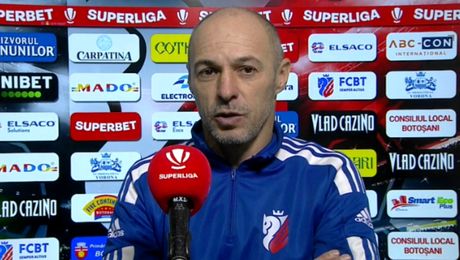 ”La noi nu prea poți să ai dialog cu arbitrii”. Ce a declarat Bogdan Andone după victoria ”in extremis” împotriva lui Dinamo
