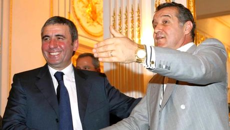 Becali, la picioarele lui Hagi: „Poate e mai mare ca Lucescu. Eu nu-s nici la unghia lui. Fac niște schimbări și gata”