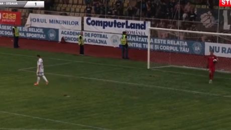Dezastru pentru Steaua în Cupa României! A ieșit încă din turul 3, Chiajna i-a dat 4-1 la penalty-uri. Adi Popa, execuție jenantă de la 11 metri. Dane a ratat cu toată poarta goală
