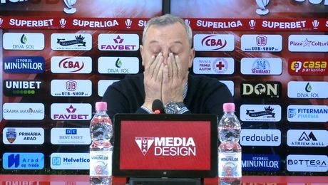 Mircea Rednic, iureș în conferința în care și-a anunțat plecarea de la UTA! „Doar în Champions League aţi jucat”
