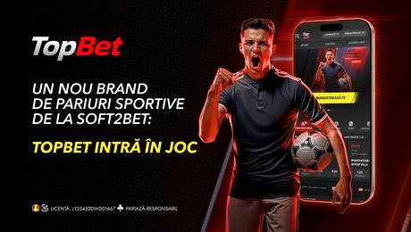TopBet intră în joc: Noul brand de pariuri sportive marca Soft2Bet din România