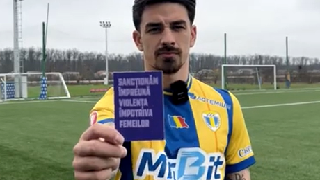Echipele din Superligă spun STOP violenţei împotriva femeilor. “Un bărbat adevărat nu loveşte şi nu controlează”