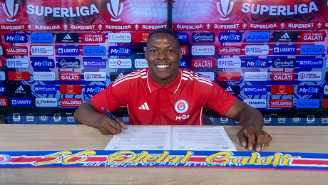 Oțelul și-a luat atacant brazilian! Luan Campos a semnat și a ajuns la Galați