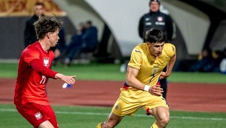 România U20, învinsă la limită de Polonia. Singurul gol al meciului, înscris direct din corner