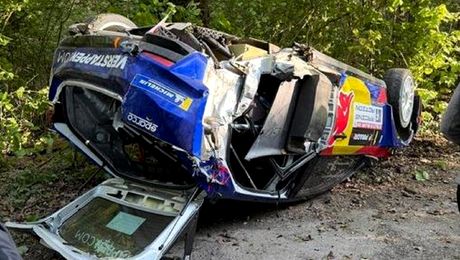 Jos Verstappen, accident violent la Raliul Valoniei: mașina s-a răsturnat după impactul cu un copac | VIDEO