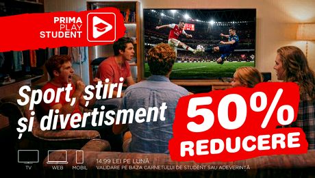 PrimaPlay lansează abonamentul Student: acces premium la doar 14,99 lei/lună!