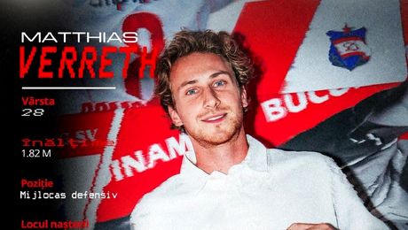Dinamo a transferat un mijlocaș din Serie B! Matthias Verreth a semnat până în 2029, după o tragedie care i-a schimbat viața
