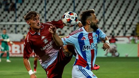 Rapid, victorie la Galați după un final „interzis” cardiacilor. Daniel Pancu: „Echipa asta poate deveni una foarte puternică”