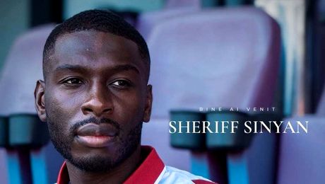 OFICIAL | Pancu și-a transferat fostul elev de la CFR Cluj. Sheriff Sinyan a semnat în Giulești
