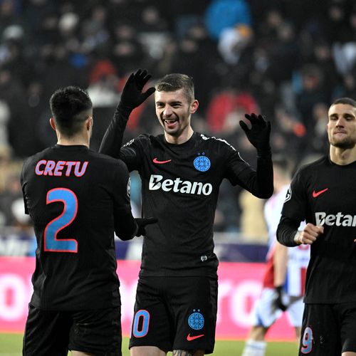 FCSB, victorie clară în deplasare cu Oţelul Galați. Gazdele au condus cu 1-0