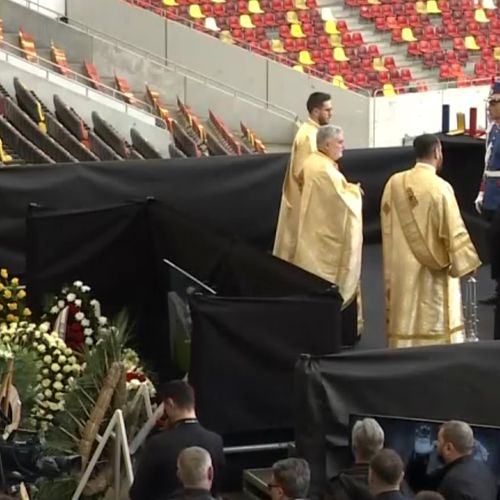 Momente sfâșietoare în biserică la slujba lui Mircea Lucescu! Ce au spus Răzvan Lucescu, George Copos și Răzvan Burleanu