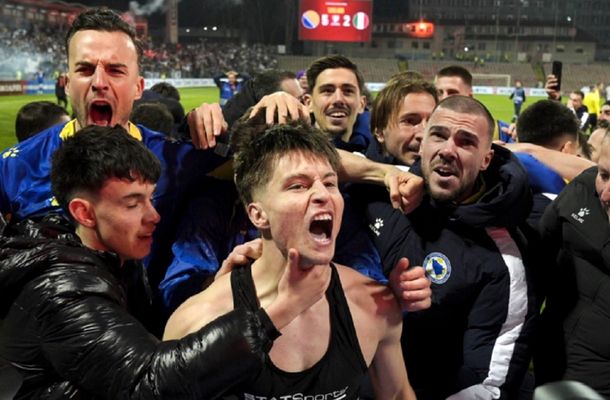 Sărbătoare națională, după calificarea naționalei Bosnia-Herţegovina la Cupa Mondială în faţa Italiei | VIDEO